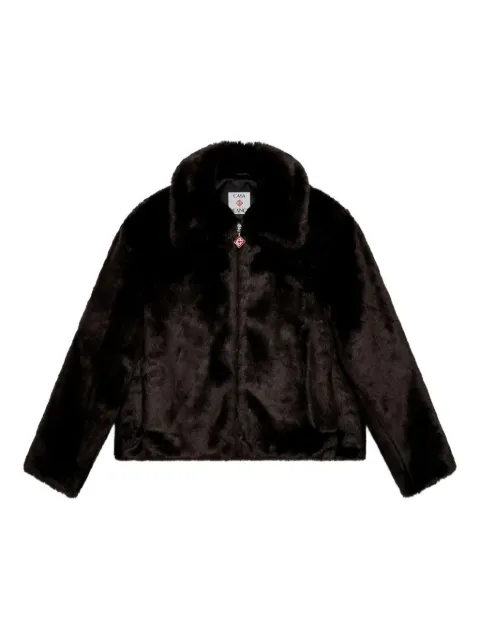 Casablanca Paris faux-fur jacket Black WAW25JK42901