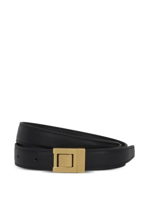 POTAMY square-buckle leather belt Black PP32067