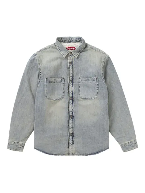 Supreme snap-fastening shirt Blue SU25959