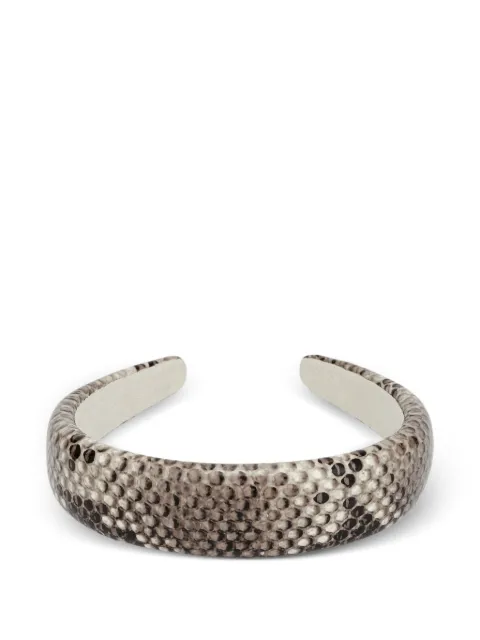 POTAMY snake-print headband Neutrals PP46110