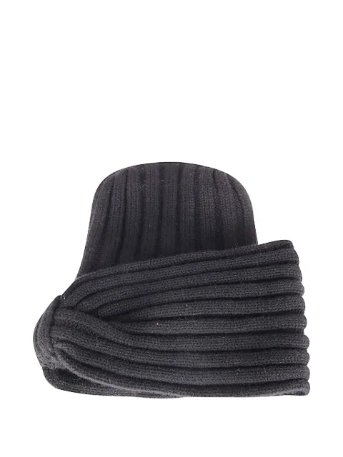 Niccolò Pasqualetti ribbed beanie hat Grey NP06A066