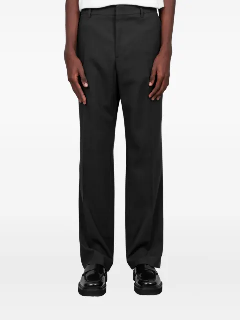 AMI Paris button fastening trousers Grey HTR506WV0066020