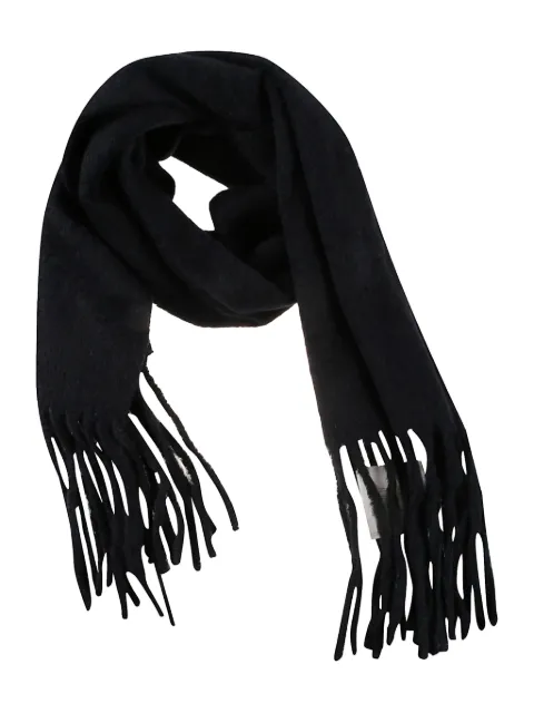 LouLou de Saison Santo fringed scarf Black SANTO