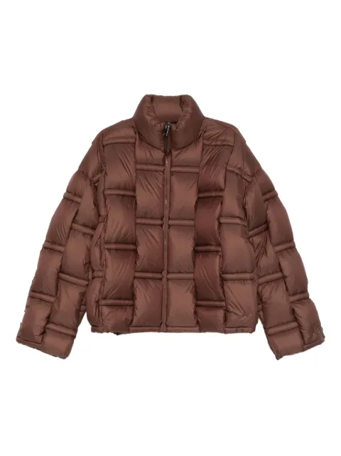 RAXXY zip-up puffer jacket Brown W25RAXCRDJ082