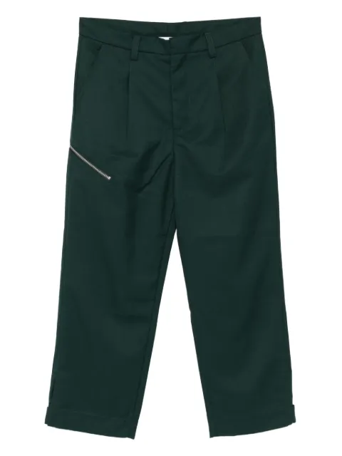 OAMC Peacemaker zip-detail trousers Green PCM2OP03AWO00159