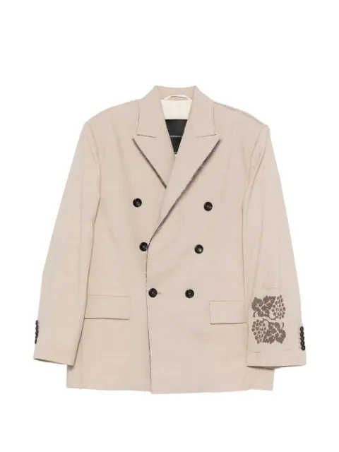 FEDERICO CINA double-breasted blazer Neutrals FCCOJK0101