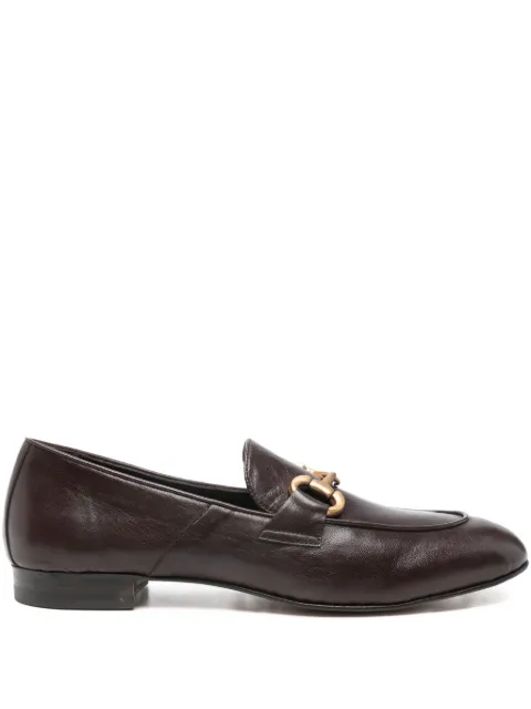 mara bini horsebit-detail loafers Brown L891
