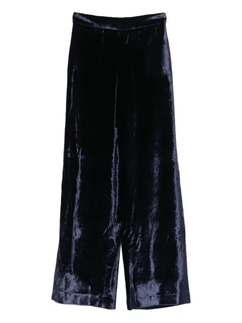 Incotex velvet trousers Blue 171944D4613