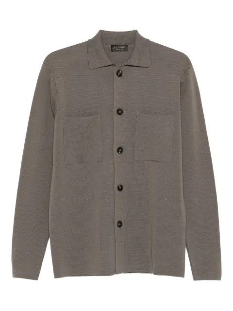 Dell'oglio fine-knit shirt Grey FJMLTWM14M