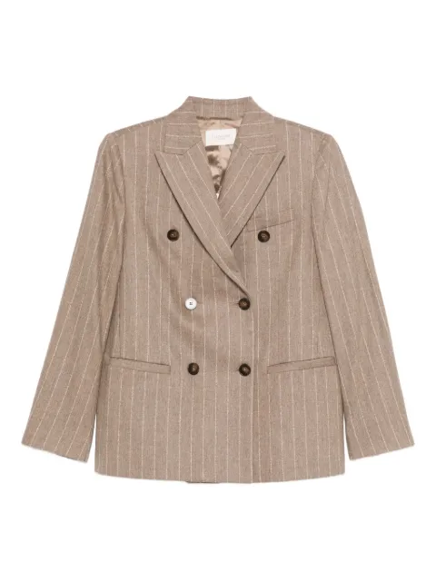 Incotex pinstripe-print double-breasted blazer Neutrals 6B1022N1263
