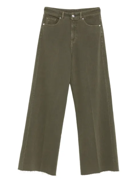 Nine In The Morning frayed trousers Green 9FW25AUD01