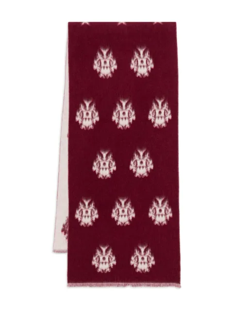 Bally intarsia scarf Red WSC04VWO313
