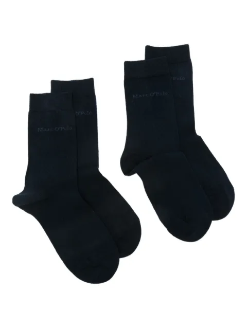 Marc O'Polo logo-detail socks Blue MPOB511VA10501900