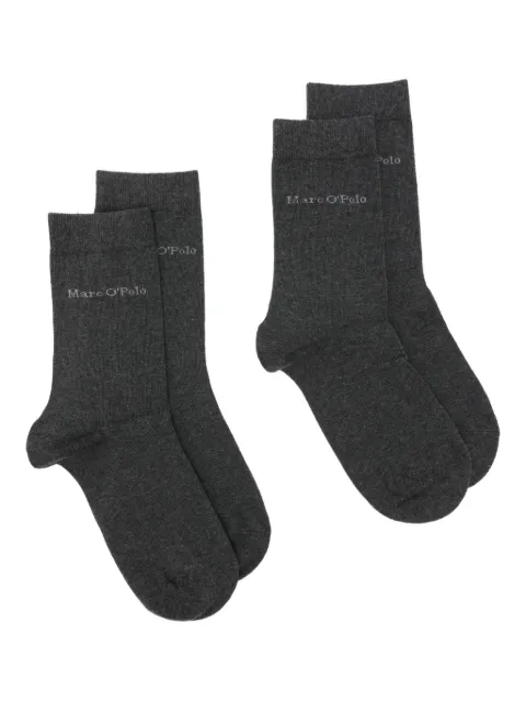 Marc O'Polo logo-intarsia socks (pack of two) Grey B511VA10501900940