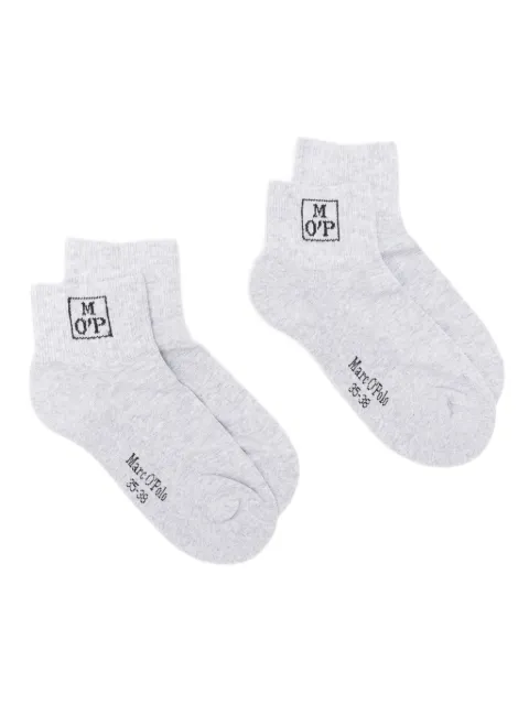 Marc O'Polo logo-intarsia socks (pack of two) Grey B514MX10601900909