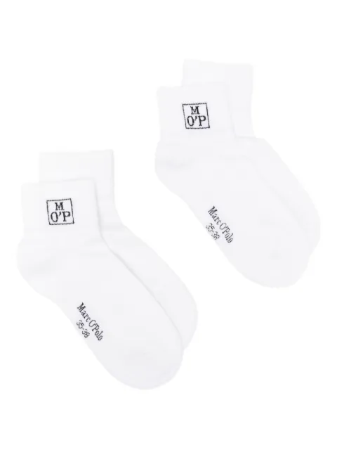 Marc O'Polo logo-jacquard socks (pack of two) White B514MX10601900100