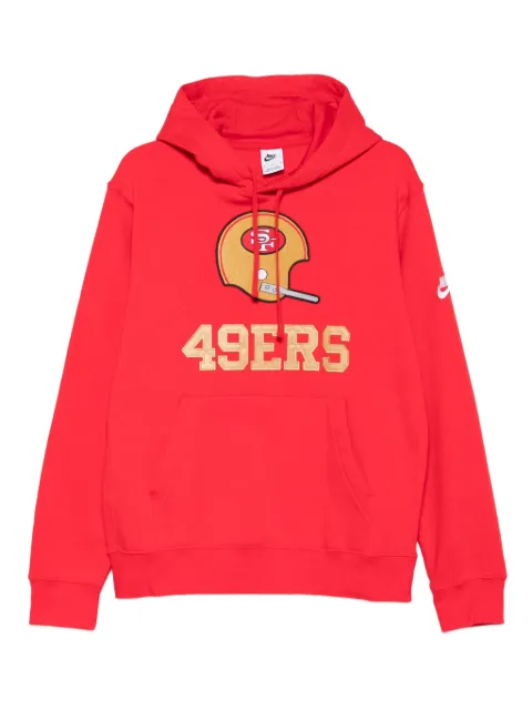 Nike x NFL San Francisco 49ers logo-appliqué hoodie Red NKDK65N73VWUG
