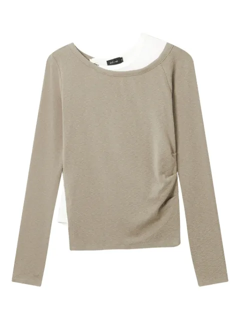 tout a coup layered long-sleeve T-shirt Neutrals M612AF5