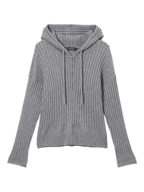 tout a coup ribbed hoodie Grey M311AF5
