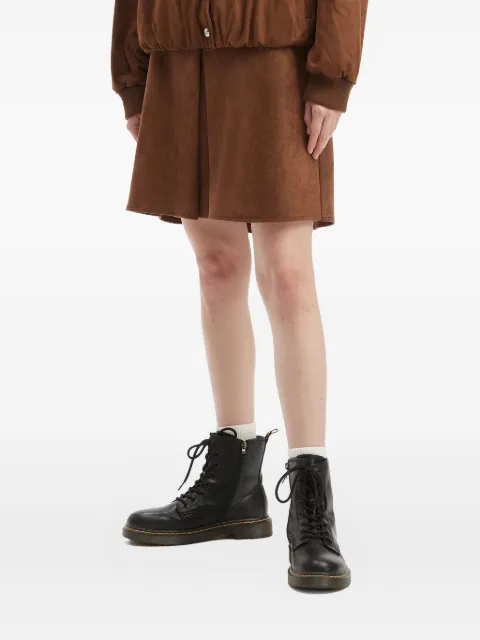 tout a coup pleated mini skirt Brown M118AF5