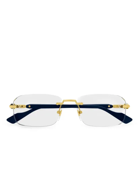 Gucci Eyewear logo-detail glasses Gold GG1221O004