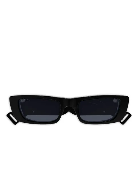 Gucci Eyewear rectangle logo sunglasses Black GG0516S