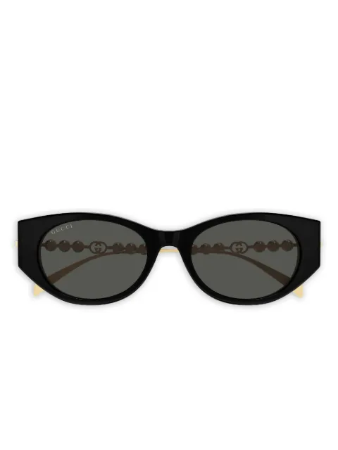 Gucci Eyewear faux-pearl cat-eye sunglasses Black GG1970SA001