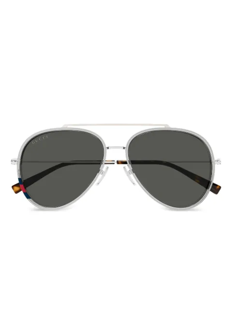 Gucci Eyewear GG1981S pilot-frame sunglasses Silver GG1981S005