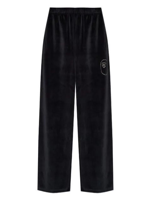 A BATHING APE® rhinestone-embellished trousers Black 1L80252003