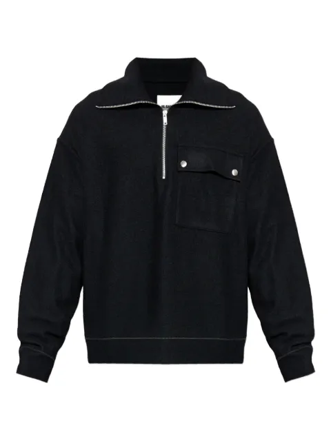 Jil Sander felted sweatshirt Black J47GU0133J41423