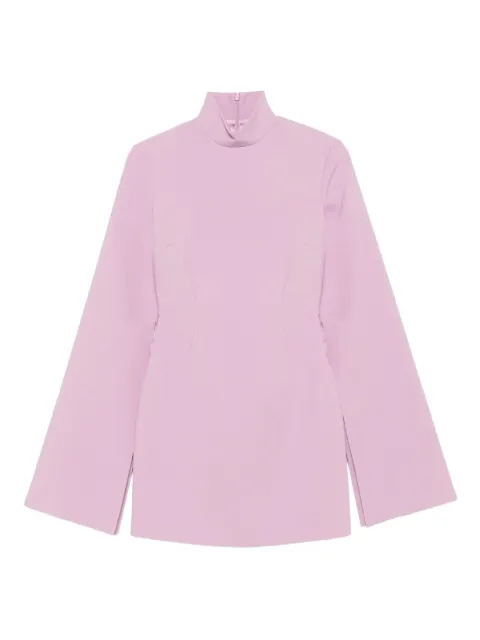 Solace London funnel-neck mini dress Pink OS46051