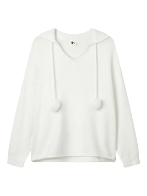 b+ab pompom sweater White 5F329AS