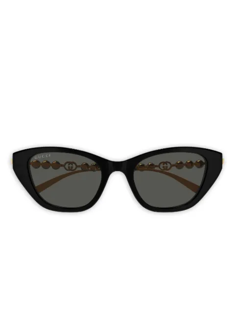 Gucci Eyewear pearl-embellished cat-eye sunglasses Black GG1968S001