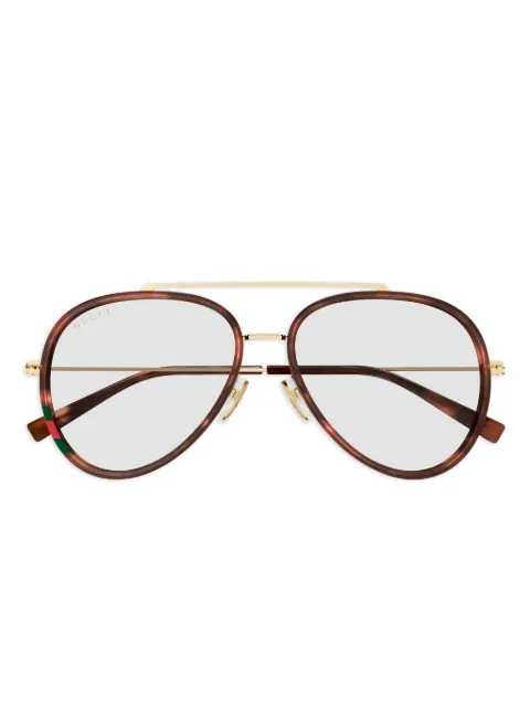 Gucci Eyewear GG1981S double-bridge sunglasses Brown GG1981S006