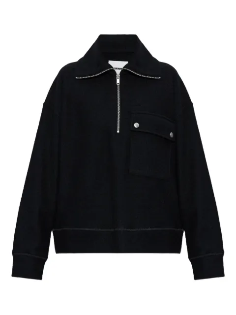 JIL SANDER+ half-zip long-sleeve sweatshirt Black J40GU0124J41423