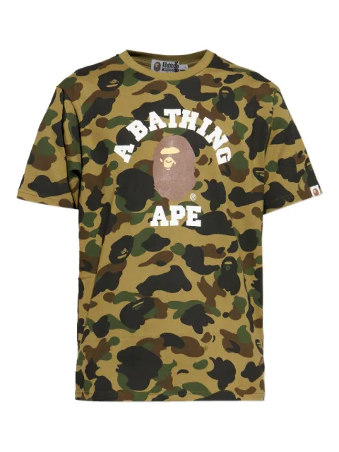 A BATHING APE® camouflage-print T-shirt Green 1L80109008