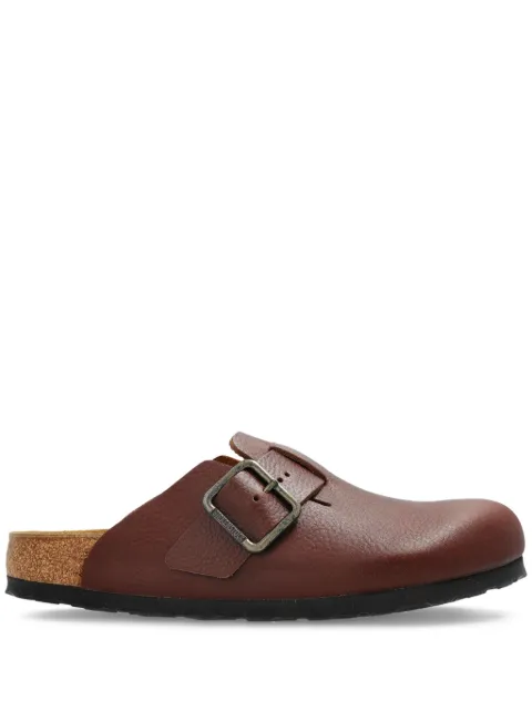 Birkenstock Boston WB buckle strap mules Brown 1030703