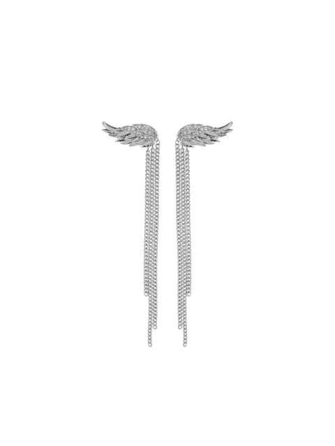 Zadig&Voltaire wing chain earrings Silver OWJW01774