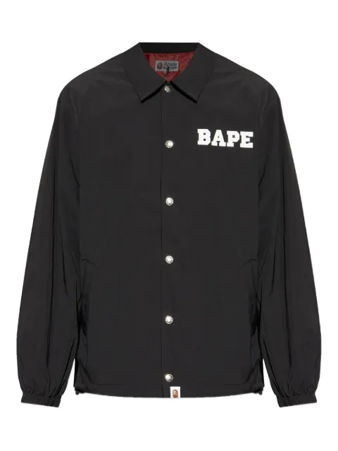 A BATHING APE® College Coach logo jacket Black 1L80140008