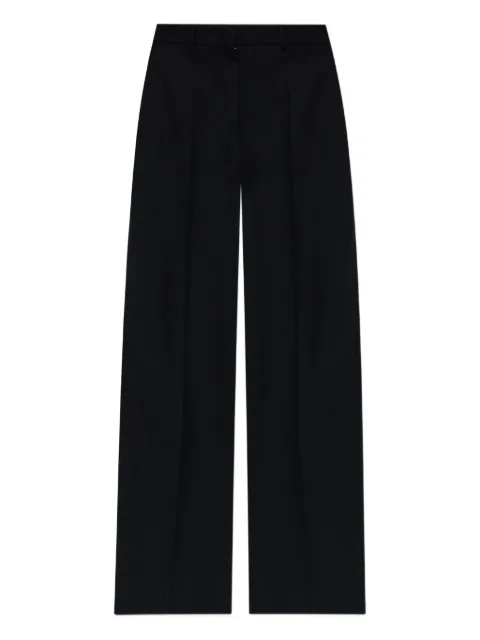 Jil Sander front-pleated wool trousers Black J03KA0326J40002