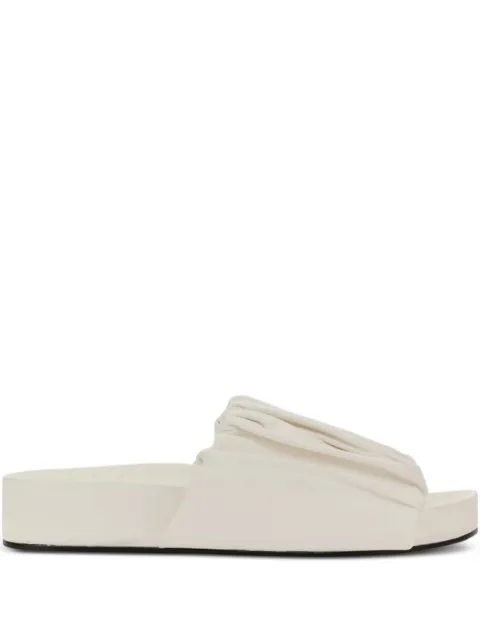 Jil Sander ruched-detail sandals Neutrals J15WP0065P5057