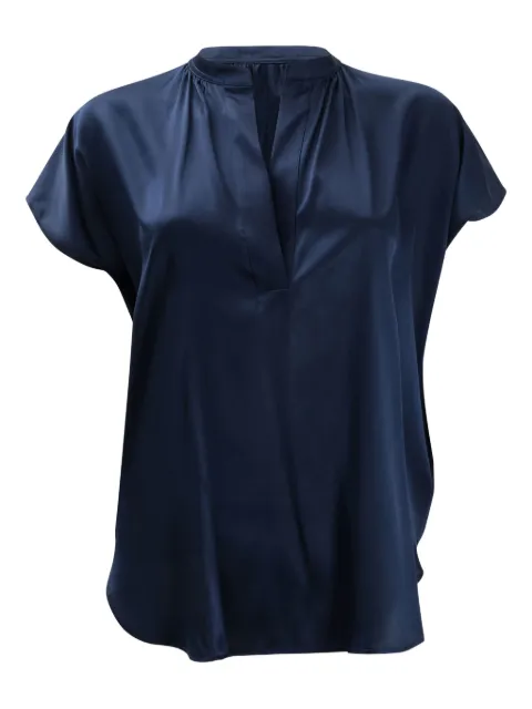 F.It V-neck blouse Blue 16472094953