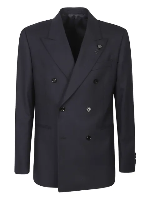 Lardini double-breasted suit Blue AA5910ECN65402