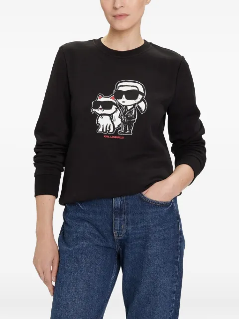 Karl Lagerfeld Ikon Choupette sweatshirt Black A4W20045999