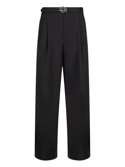 LIU JO jewel-buckle trousers Black MF5269TS224