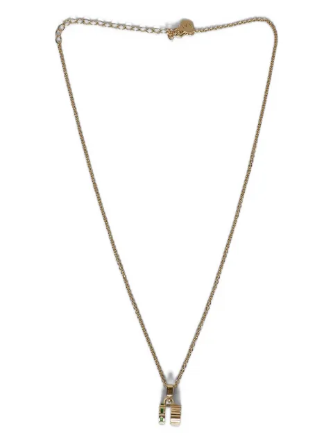 IVI Slot emerald-detail necklace Gold NK01940E