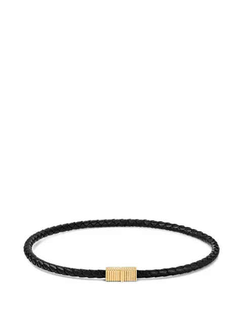 IVI braided joia leather necklace Gold NK9041