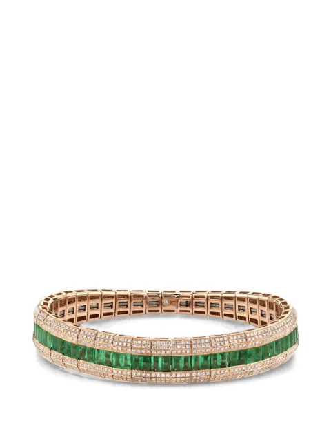 SHAY emerald and diamond bracelet Pink SB282RGDIAEM