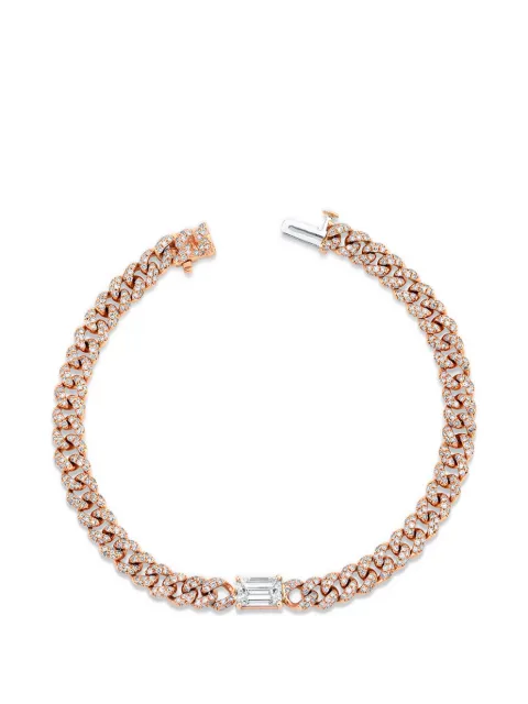SHAY diamond cable-link bracelet Pink SB385RGDIA