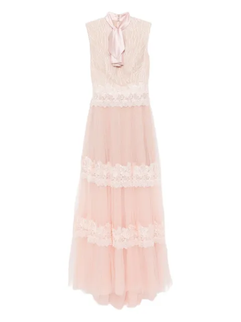 Saiid Kobeisy bow lace dress Pink RTWSS2536